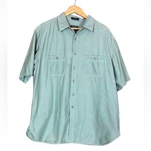 Pendleton Berkeley 100% cotton chambray short sleeve shirt Size XL